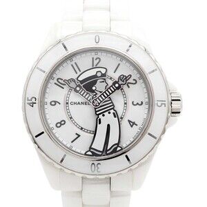 Chanel J12 La Pausa H7481 White Dial Watch for Men and Women